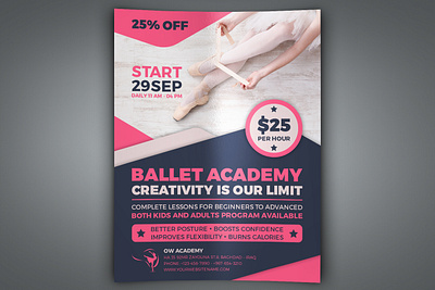 Ballet Dance Academy Flyer Template Vol.2 sexy