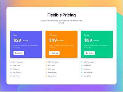 Pricing Plans Section - Webpixels Components bootstrap business components design marketing plans pricing saas sales subscription template theme ui website