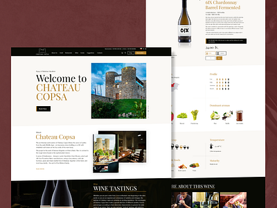 Chateau Copsa-Wine website branding design graphic design hisar illustration logo logodesign radialcode top ux ui designer ui ui designer ui designs userexperience userinterface vector webdesign websitedesign websitedesigns winewebsite xd design