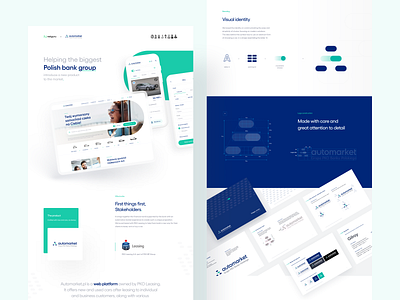 Automarket - Automotive market experience automotive branding car rental cards case study ecommerce interface logo search search bar uiux visual identity web design