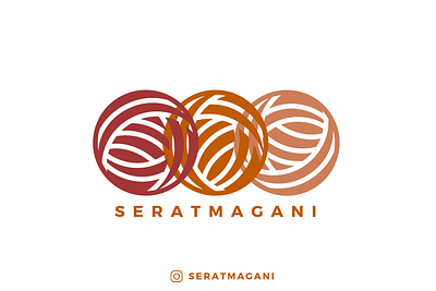 Seratmagani Logo brand design branding design illustration logo typography vector