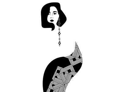 Earring design graphic design illustration vector