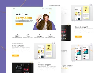 Personal Portfolio design portfolio ui