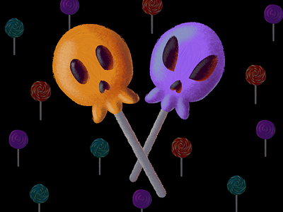 Trick or Treat book illustration candy clipart colorful cover design for kids funny halloween hand drawn illustrator lollipop png s samsung sweets tab textured