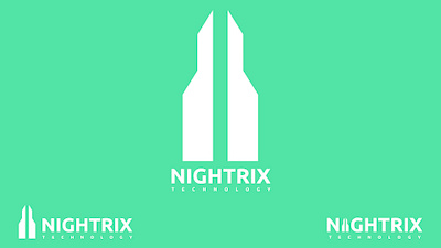 Nightrix Technology branding design flat game illustration logo nightrix studio vector
