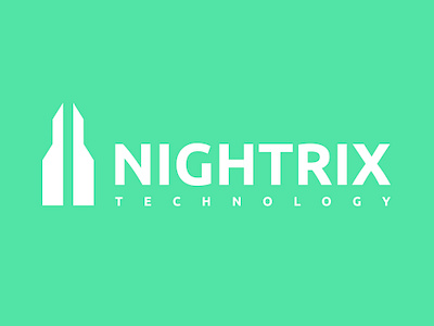 Nightrix Technology #2 branding design flat illustration logo nightrix vector
