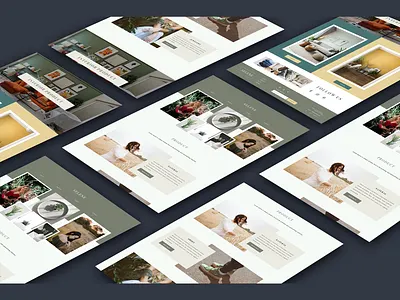 Selene website branding e commerce green moderndesign rich site ui website
