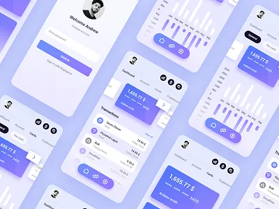 banking app app bank branding card currency financial money tracking transfer ui ux xd