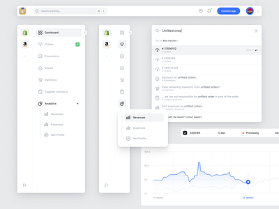 Shippy - top level components banner component dashboard description flyout header layout lists menu multi column nav navbar navigation separator sidebar sidemenu stacked stacked layout stats tables