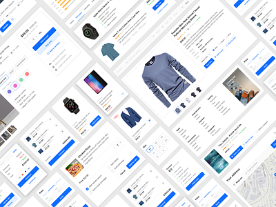 E-commerce UI Kit creative ecommerce e commerce design e commerce website ecommerce design ecommerce figma marketplace design product page shopping cart shopping website design ui uikit web design