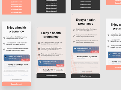 subscribe-screen-app design figma health app mobile app mobile ui mobile ux subscribe subscribe screen ui uiux