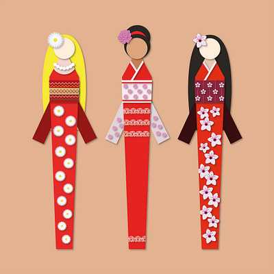 bookmark girls_russia_china_japan celebration
