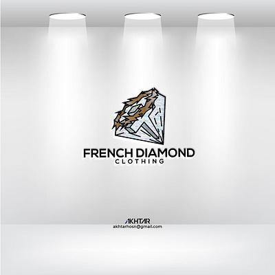 French Diamond clothing logo. branding clothing logo design dribbble logo dribbble logobehance logo fiverr logo flat graphic design gym logo icon illustration law firm logo minimal motion graphics plumbing real estate logo upwork logo vector website logo