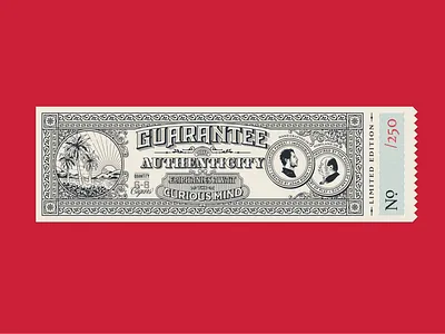 Cuantos Puros box seal branding design illustration lettering logo seal type typography vector vintage