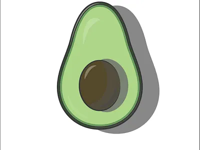 Avacado Fruit adobe art avacado fruit graphic design illustration logo