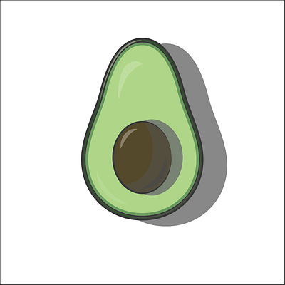 Avacado Fruit adobe art avacado fruit graphic design illustration logo