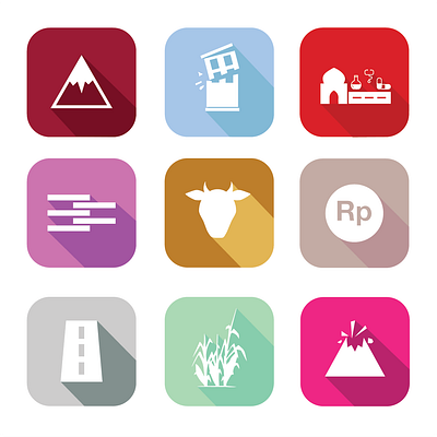 Flat Icons Attempt design icons vector