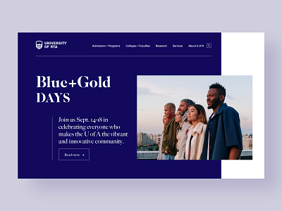 Slider from University Website branding design ui ui ux ui design uiux ux website