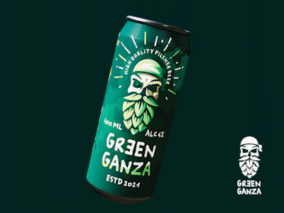 beer logo 3d beer character hop logo logotype naming pirate skull