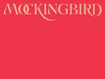 Mockingbird History custom lettering logo