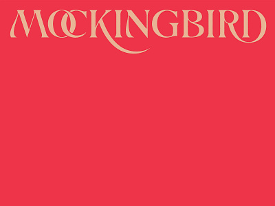 Mockingbird History custom lettering logo