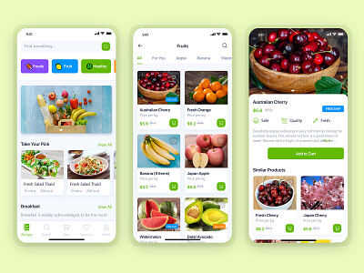 Grocery Delivery App Design Inspired by Instacart app design app ui branding delivery app delivery service flat design food app fruit app graphic design grocery app grocery delivery grocery online grocery service app mobile app design ondemandapp uiux design