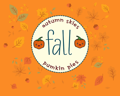 Weekly Warm Ups: Design a badge inspired by your fav season design fall fun graphics illustration seasons typography weeklywarmup