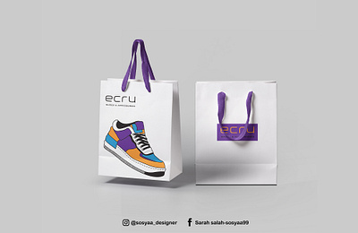 Bag Design "ECRU" art branding des design designer graphic design illustration logo typography vector