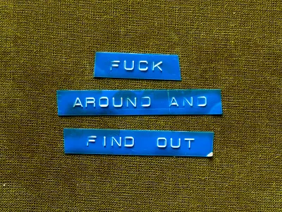 Wanna Find Out? distressed letterform lettering type