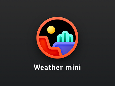 Weather mini badge icon illustration watchos weather weather mini