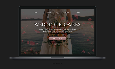 wedding flowers landing design landing landingpage ui web webdesign