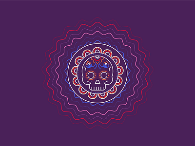 Dia De los Muertos branding corporate design day of the dead design dia de los muertos festive graphic design hispanic icons illustration skull skulls vector design vector illustration