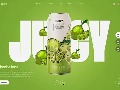 Juicy Spins - A Fresh Take on Product Showcase e commerce spin animation ui ui design uiux website animation website design