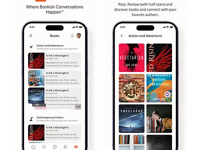 Book Mobile App mobile app ui ux