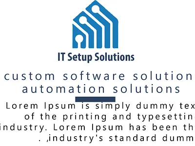 IT Setup Solutions branding graphic design logo motion graphics