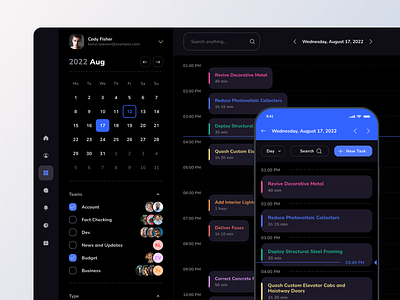 Xela Design System - Templates for Task Management App design design system figma mobile app prototyping swiftui task management tasks template templates ui kit