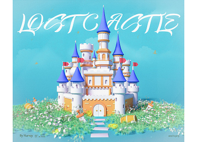 LOST CASTLE 3d animation branding c4d design graphic design illustration logo ui 美术