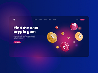 Crypto Gem coins crypto design figma trade trading ui uidesign uikit