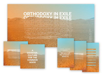 Orthodoxy in Exile: Collateral art christ church exile illustrator jesus orthodoxy sermon art