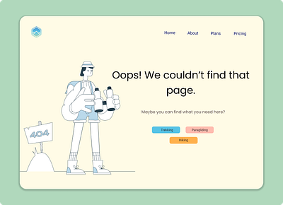 Daily UI: 008 ~ 404 Error Page colors design illustration ui