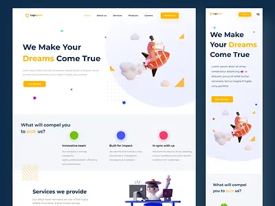 Landing Page branding corporate design landing landing page ui design uiux user interface ux design website website design wordpress