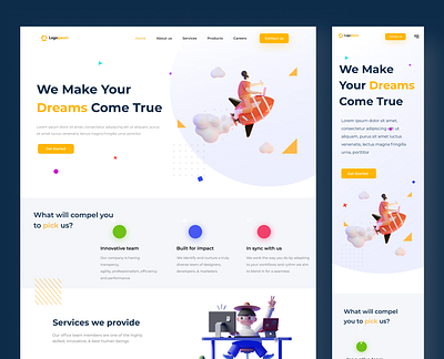 Landing Page branding corporate design landing landing page ui design uiux user interface ux design website website design wordpress