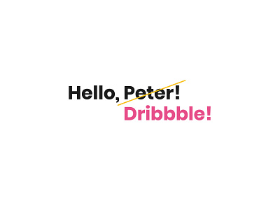 Hello, Dribbble! branding design graphic design logo vector