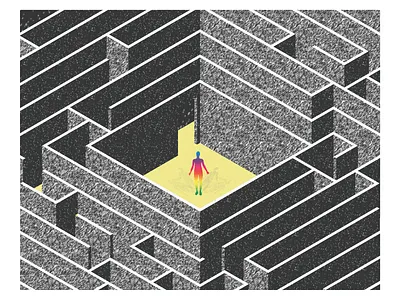 Isolation Maze adobe illustrator branding design digital design illustration illustrator iso maze rhino rhino3d