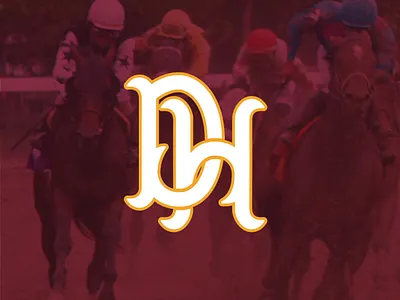 Designated Hitters Monogram baseball branding design gambling gaming horse racing illustration lettering logo monogram sports typography vector victorian vintage