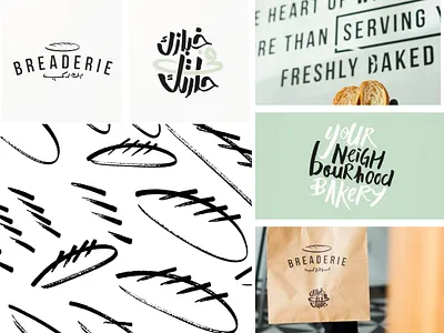 Breaderie Bakery bakery bakery branding bakery logo brand identity branding bread logo brush stroke graphic design hand crafted iconic illustration illustration logo illustrative logo logo design minimal branding simplistic logo textured logo