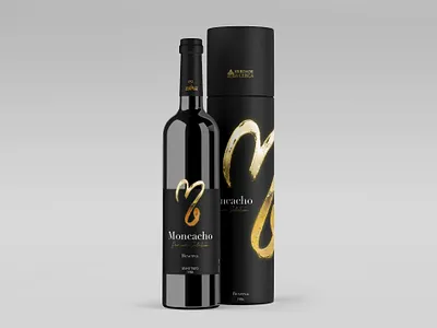 Product Packaging Moncacho Wine bottle brand guidelines illustration labeling logobrand identity product label product packaging wine