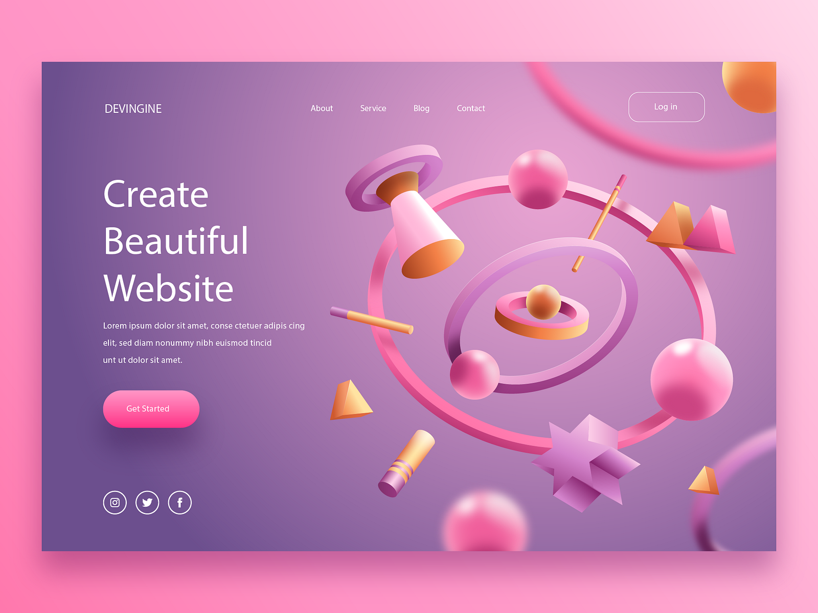 3D Website Banner Design using HTML, CSS and Bootstrap. by Helal Uddin ...