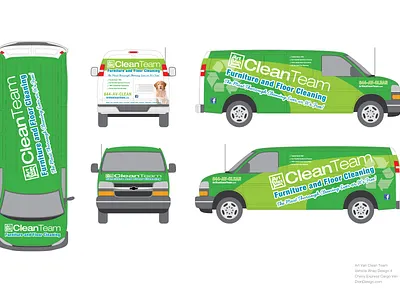 Art Van Clean Team Vehicle Wrap branding design graphic design vehicle wrap