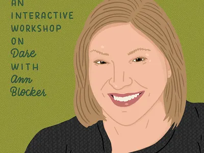 CM/DAL - Ann Blocker creative mornings digital illustration illustration person portrait portrait illustration procreate texas